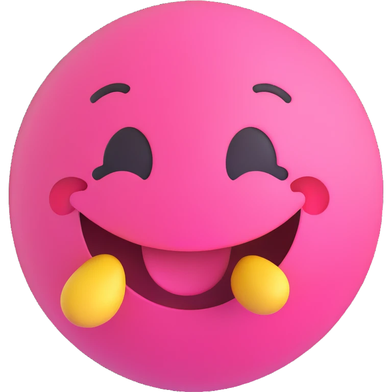 3D smiley emoji, round shape, pink color, with text 'szívküldi', blowing a kiss face emoji