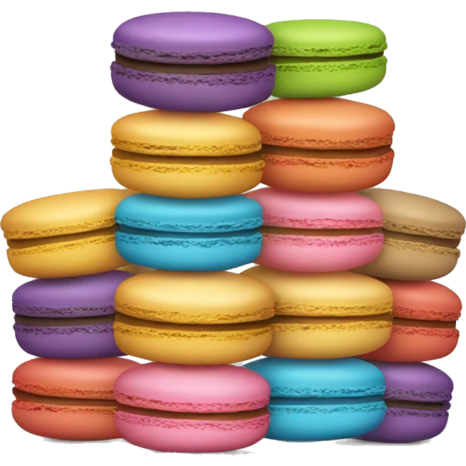 Stacked macaroons emoji