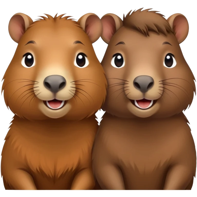 2 capybara girl friends  emoji