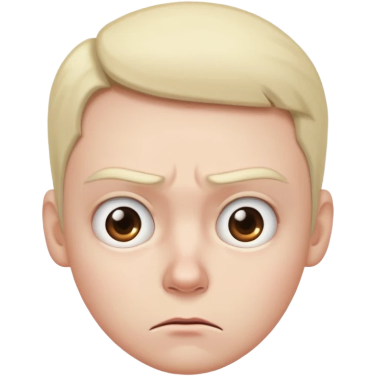 Annoyed lifted eyebrow  emoji