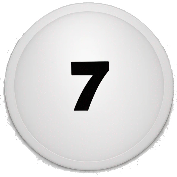 Circulo blanco con un 75 de color negro adenro emoji