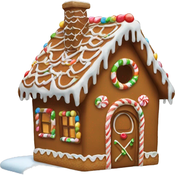 Gingerbread house emoji
