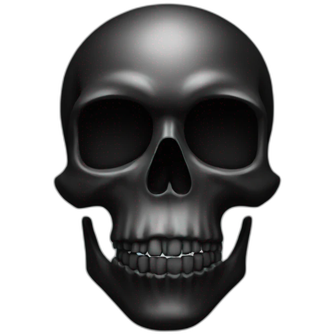 black skull emoji