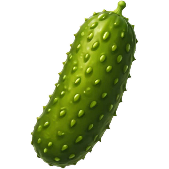 gigantic pickle emoji