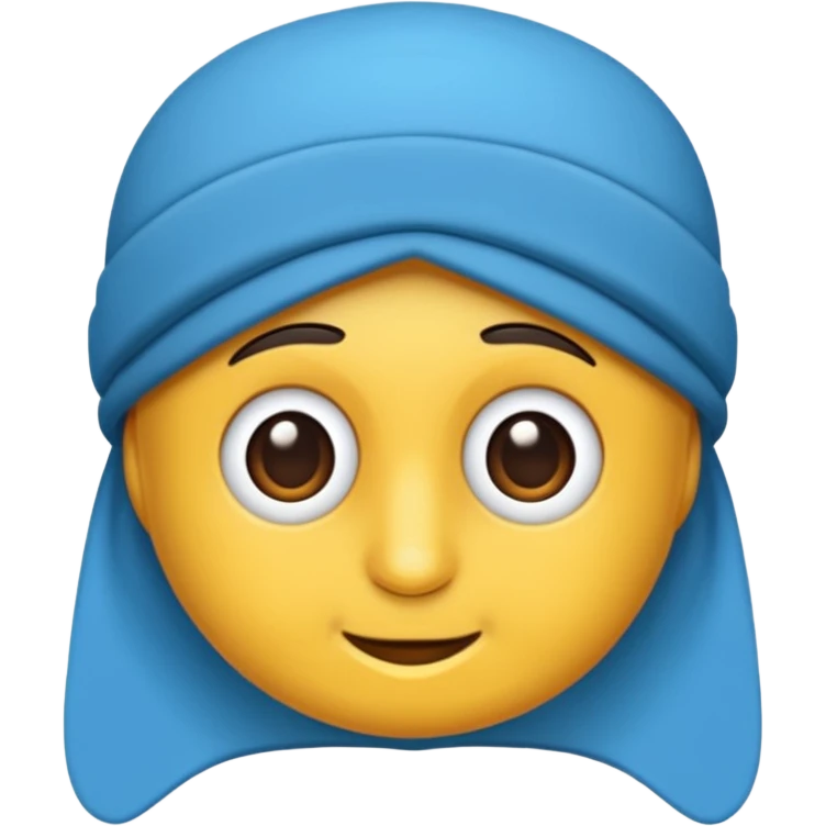Şapka mavi emoji