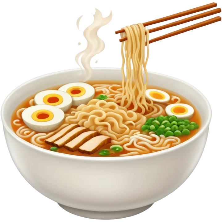 a bowl of ramen emoji