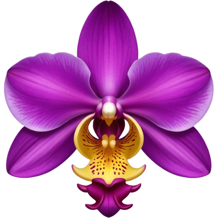 Purple orchid emoji
