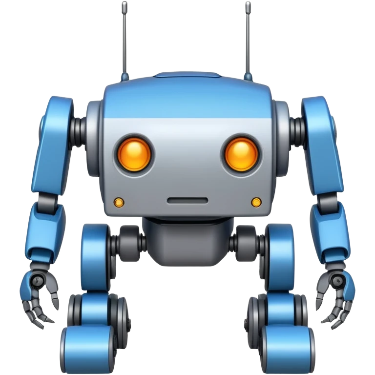 completely symetrical 4 legged robot emoji