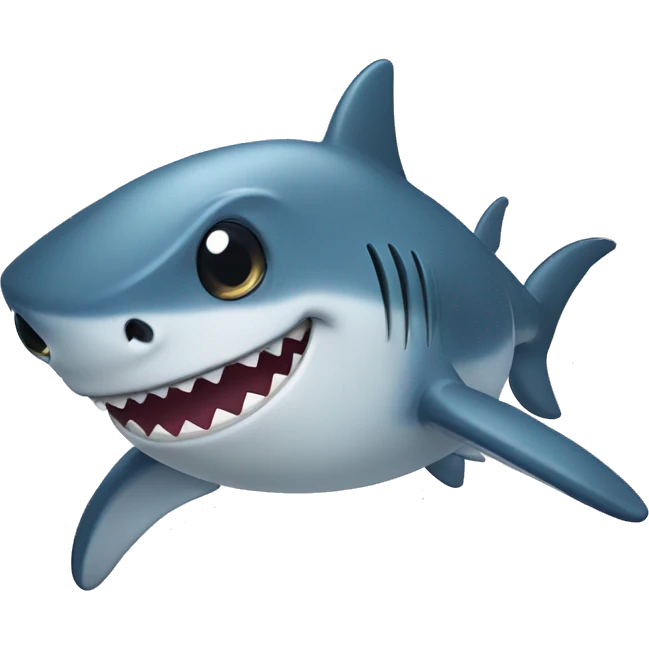 Cute shark emoji