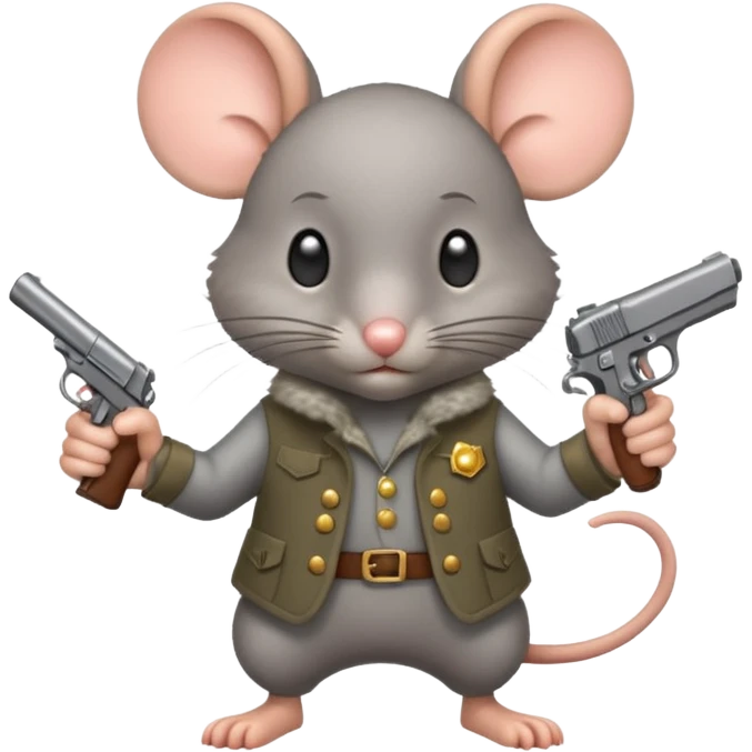 🐁🔫 belico emoji