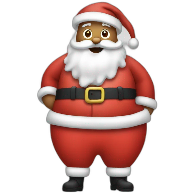santa with the pants  emoji