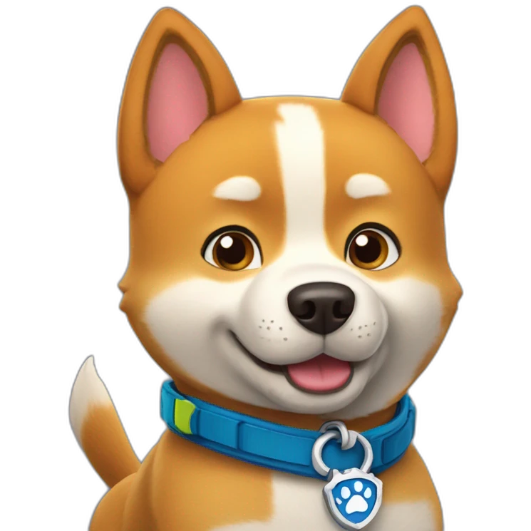 paw patrol pup shiba emoji