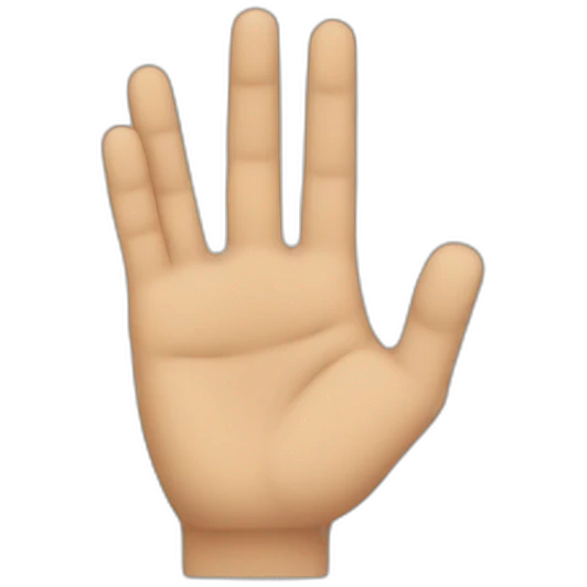 1 fingers emoji