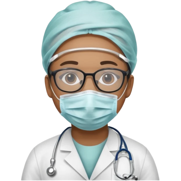 gözlüklü ameliyat doktoru emoji