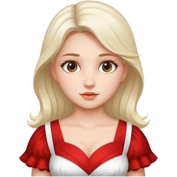 Belle fille avec une grosse poitrine emoji