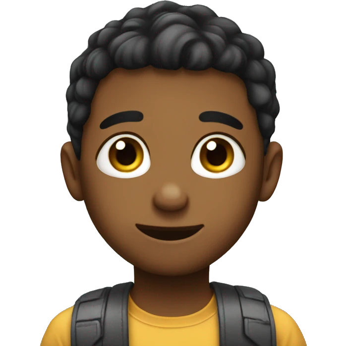 Very cute and shy boy emoji