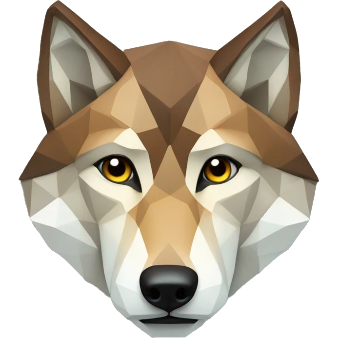 geometric wolf emoji