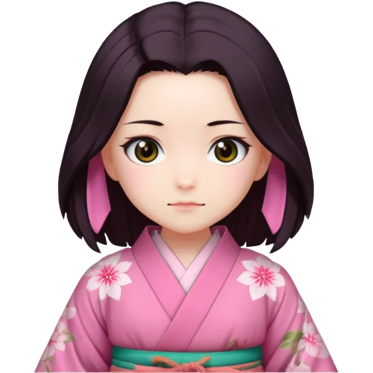nezuko but bad and cute from demon slayer emoji