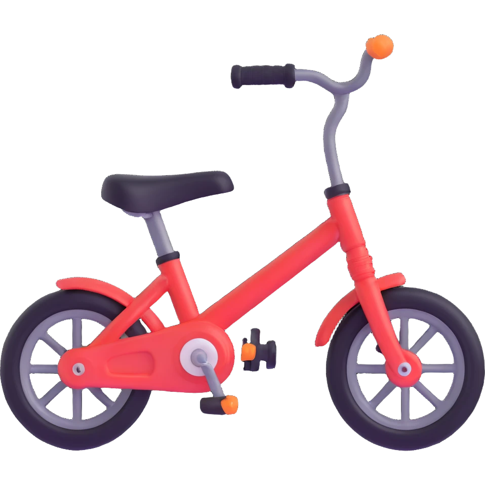 toddler bike with training wheels emoji