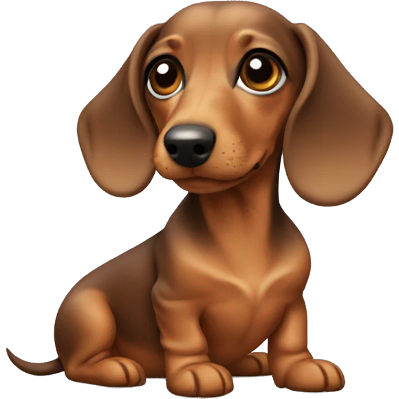 Miniature dachshund  emoji
