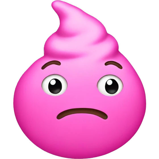poop emoji in pink emoji