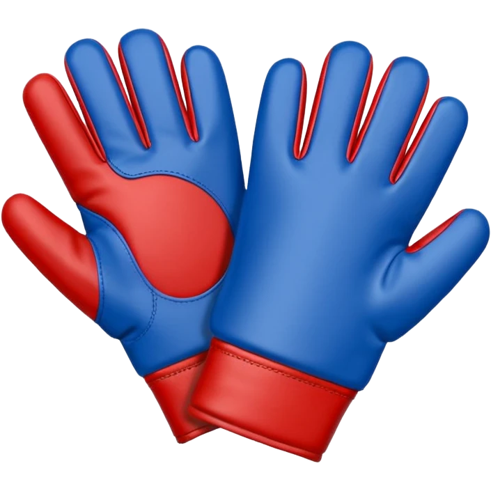 One Hand glove in blue (#00A3E0) and red (#F9423A)  emoji