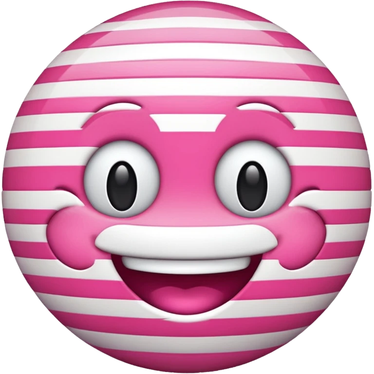 Pink and white striped emoji  emoji