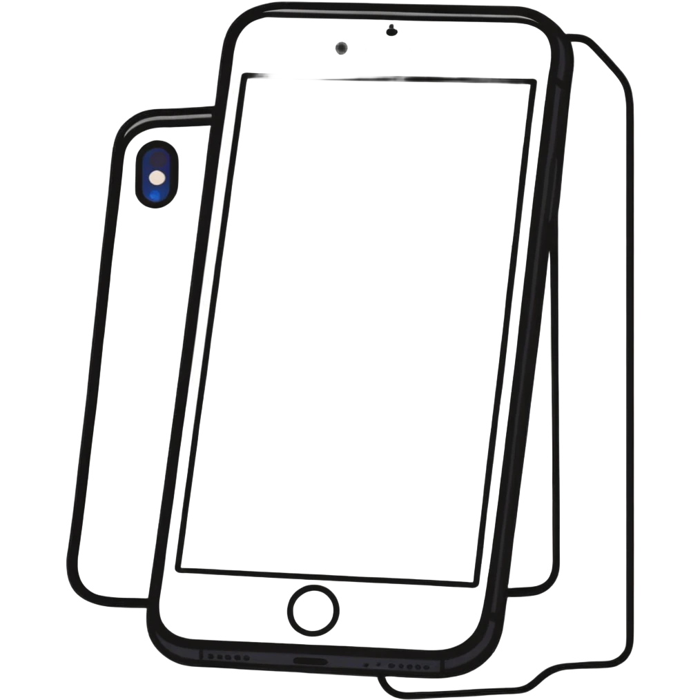 modern iPhone smartphone with app icons on screen emoji