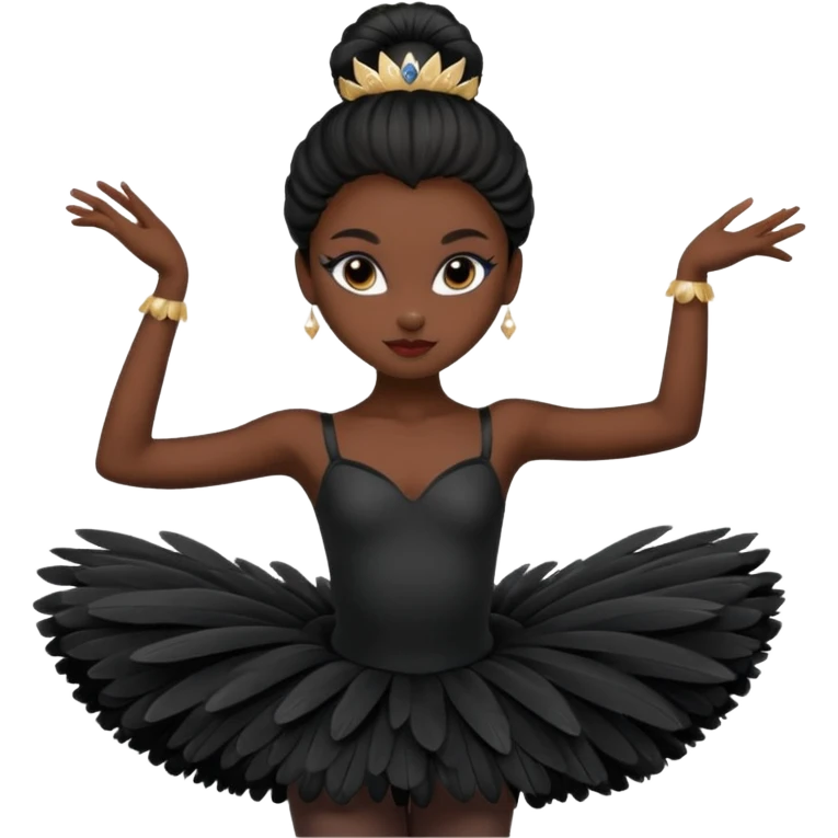 Black Swan ballerina emoji