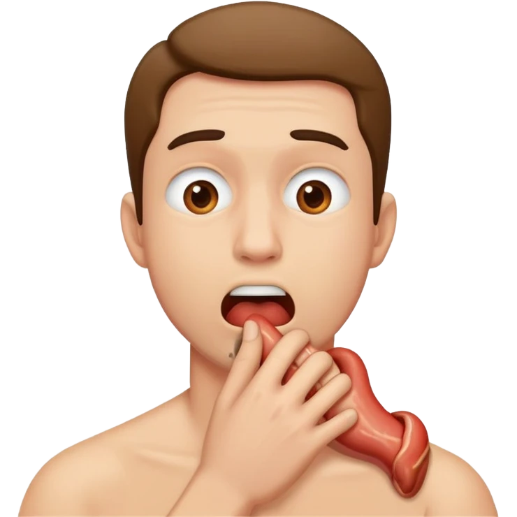 Man chocking  emoji