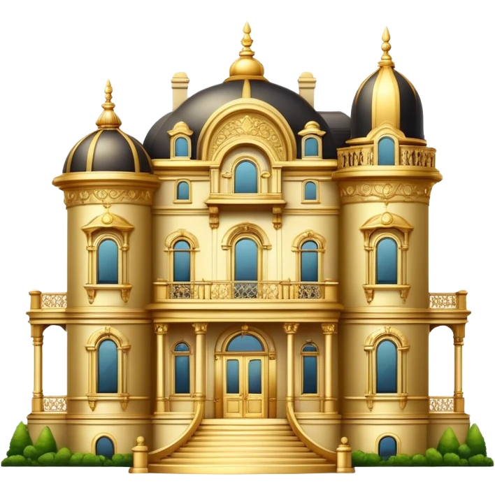 Gold luxury mansion  emoji