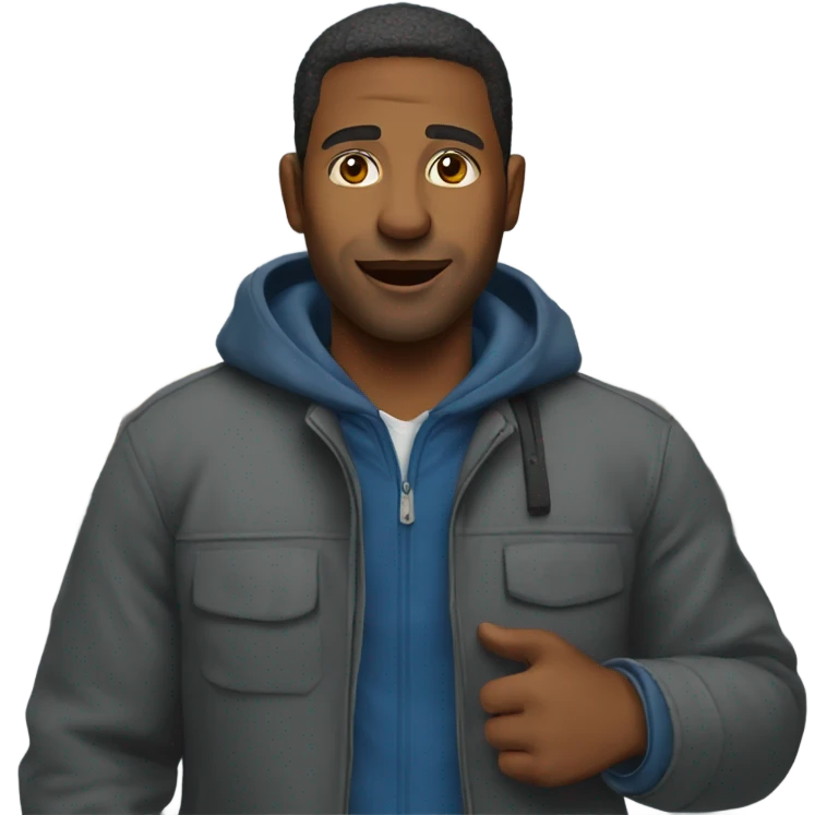Man at the bus station emoji