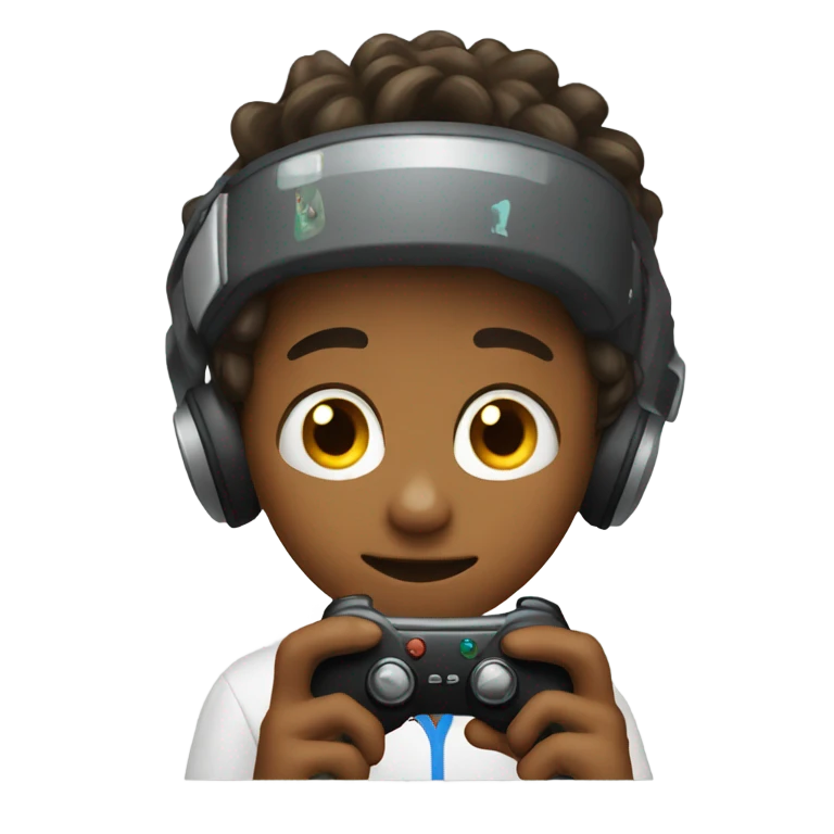 Boy playing video games emoji