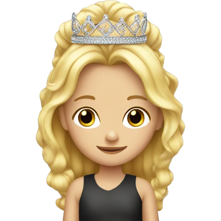 Blonde child tiara emoji