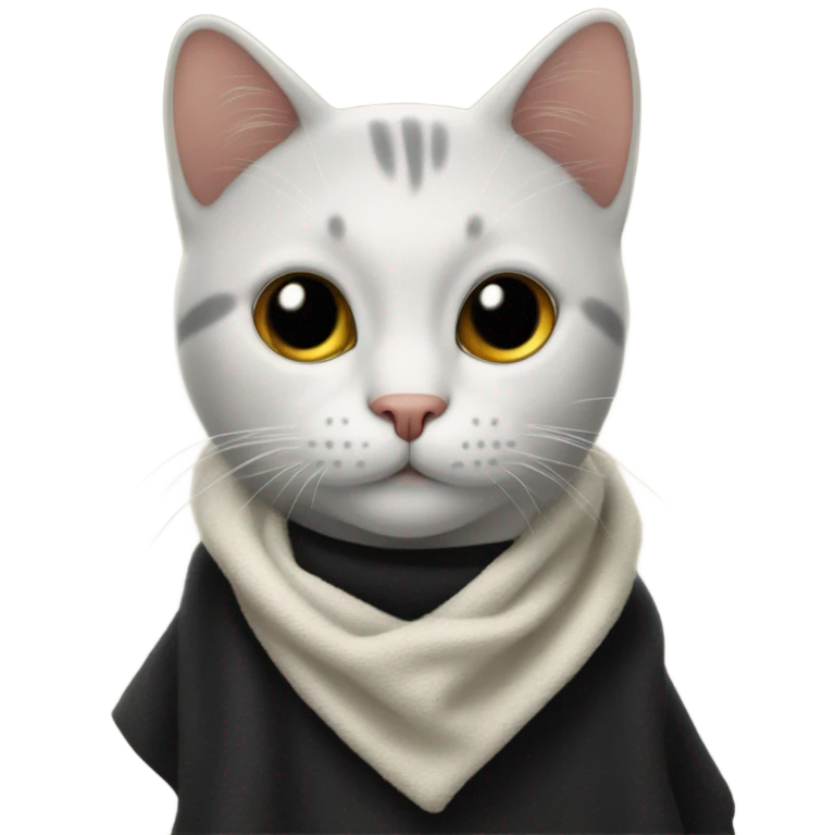 Gato negro con toalla emoji