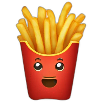 one stick of fries emoji