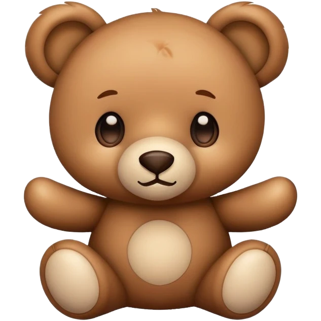 Cute teddy bear emoji