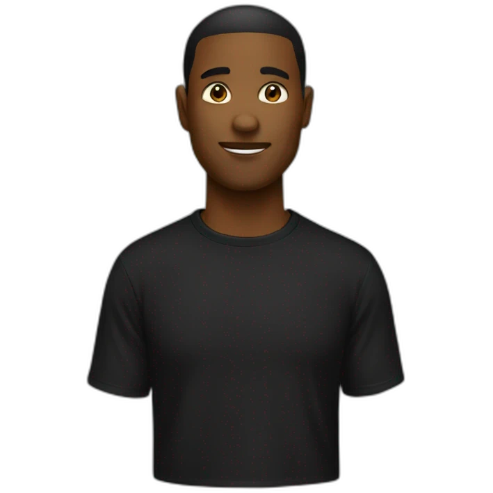 A Black tshirt emoji