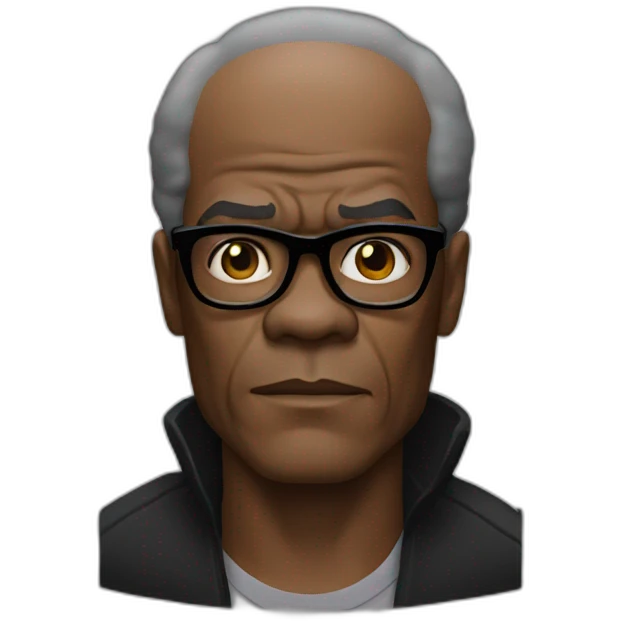 samuel l jackson serious black hair emoji