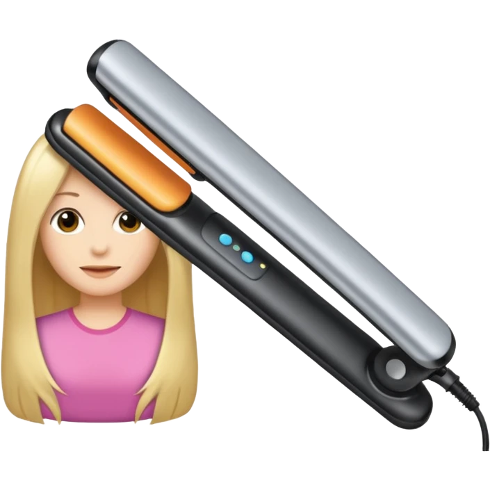 hair straightener emoji