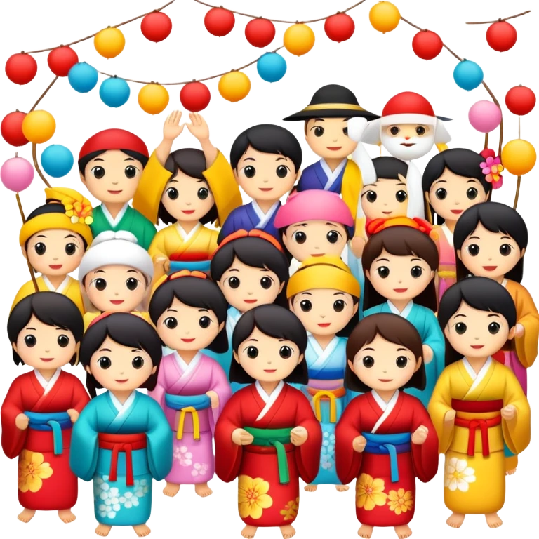 🏮🪭🎑⛩️🎆🎇👘 emoji
