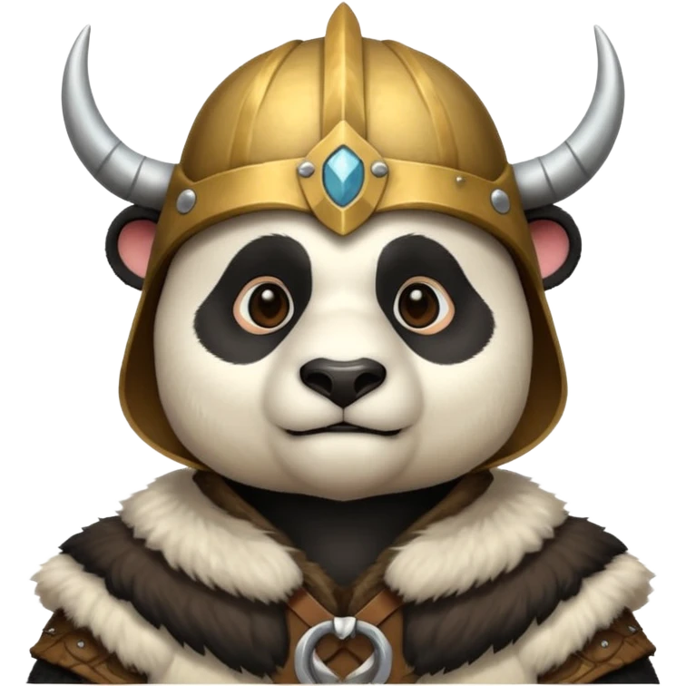 Panda Bear viking emoji