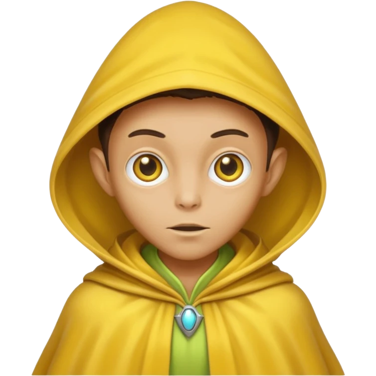 alien with yellow cloak emoji