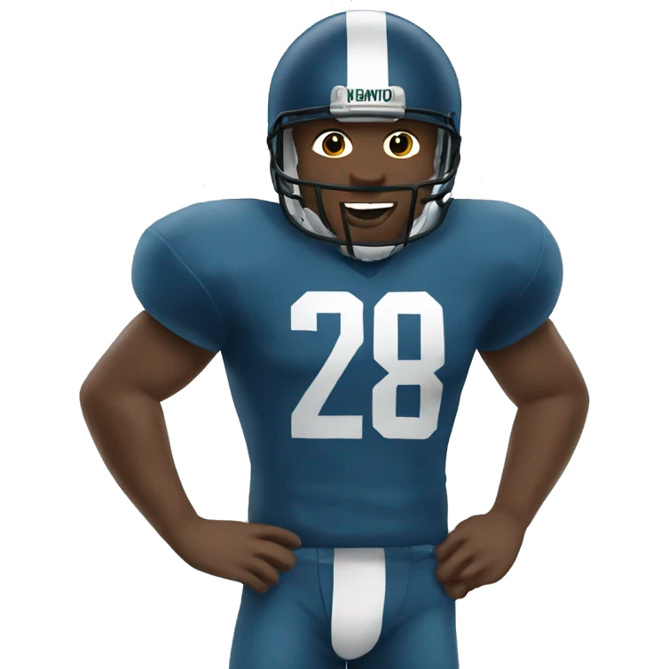 football player with ball emoji