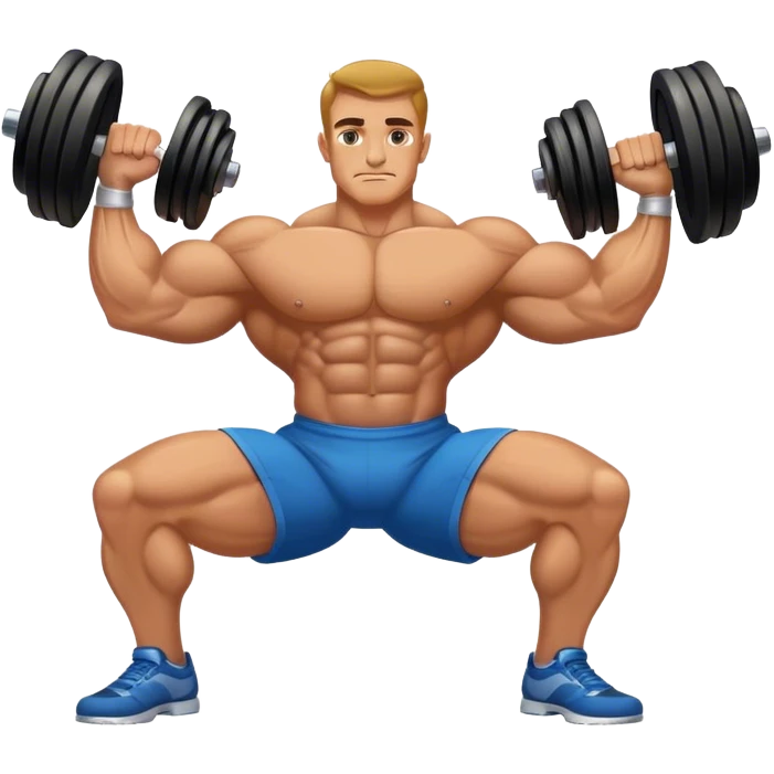 bodybuilder forearm on legs curl emoji