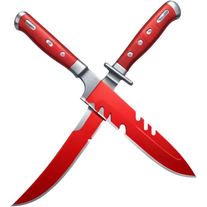 A knife with blood on it emoji