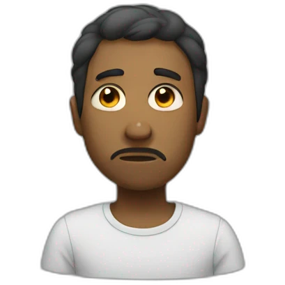 Sarcastically sad emoji