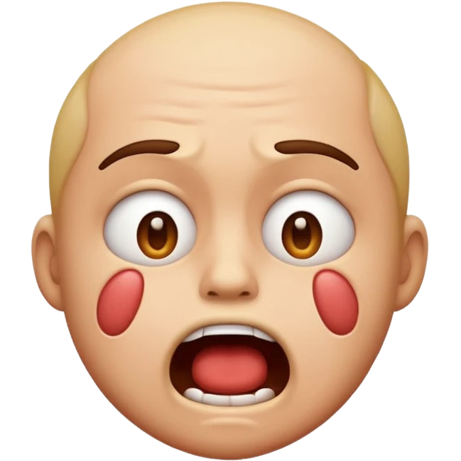 emoji choking it's throat with its own hands emoji