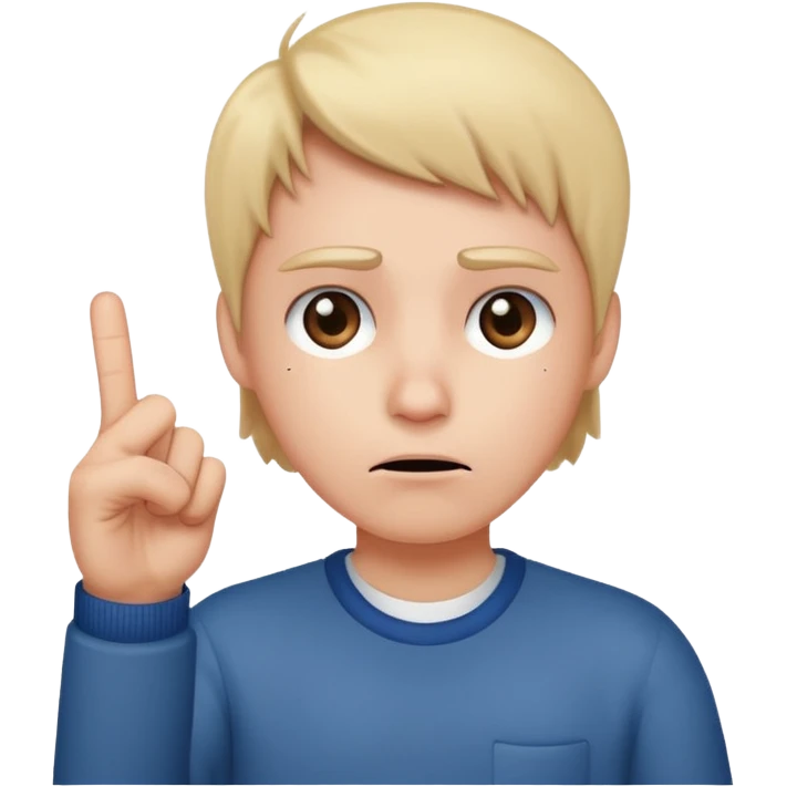 Confused face with the middle finger emoji