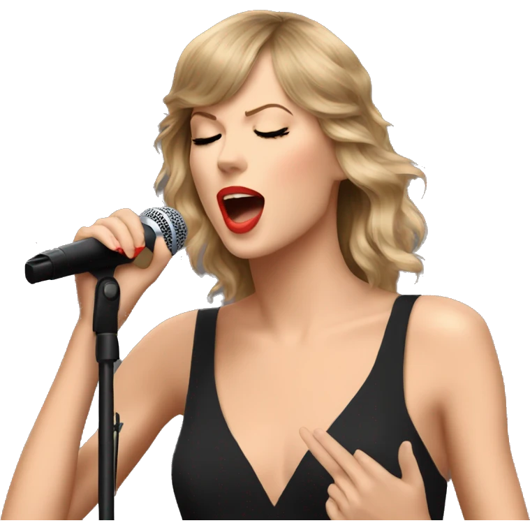 Taylor swift singing emoji